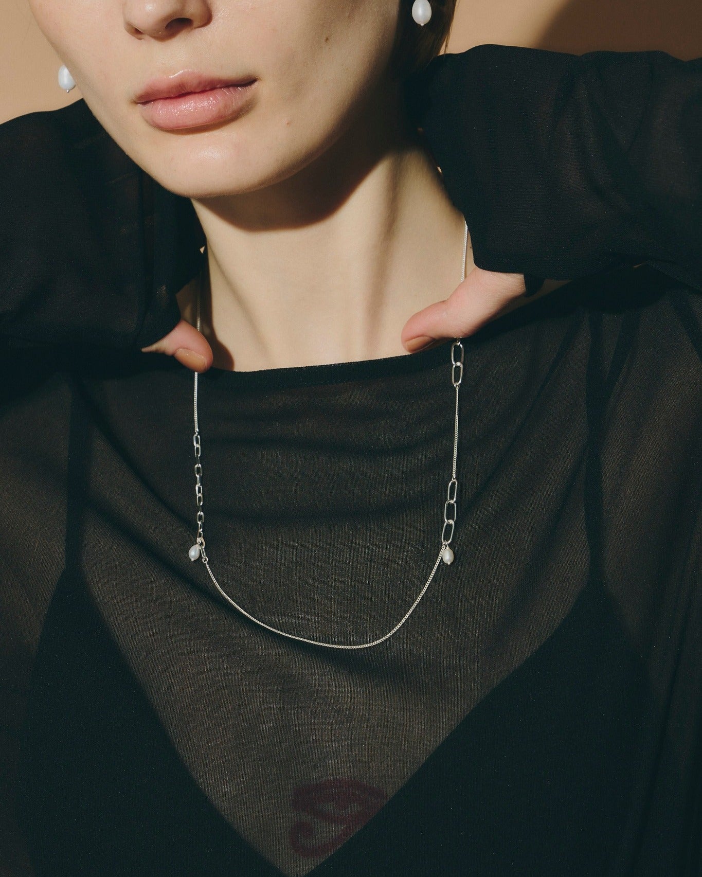 SV925 Random Chain 珍珠 Necklaclace